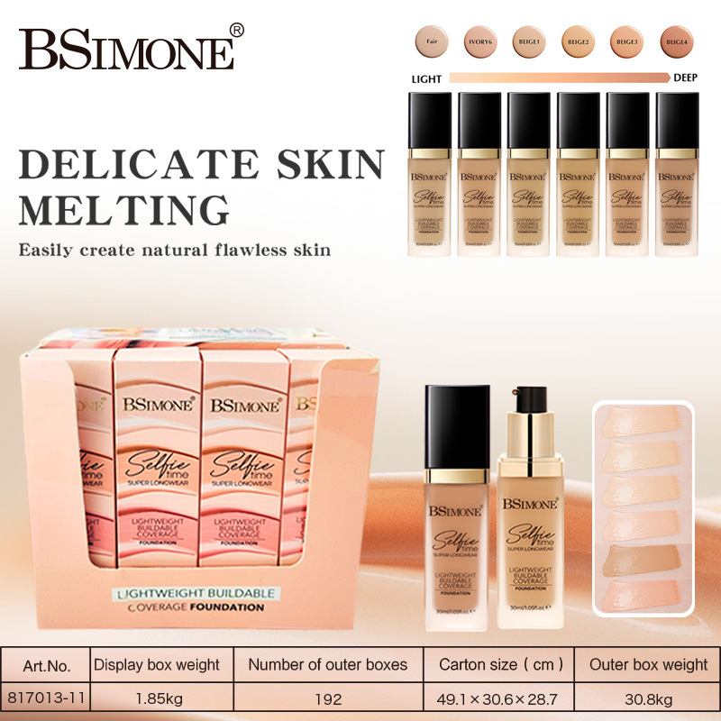 Exclusión transfronteriza, base líquida hidratante e hidratante ligera, hidratante y de retención de maquillaje, corrector, base líquida antitranspirante y sin maquillaje de larga duración