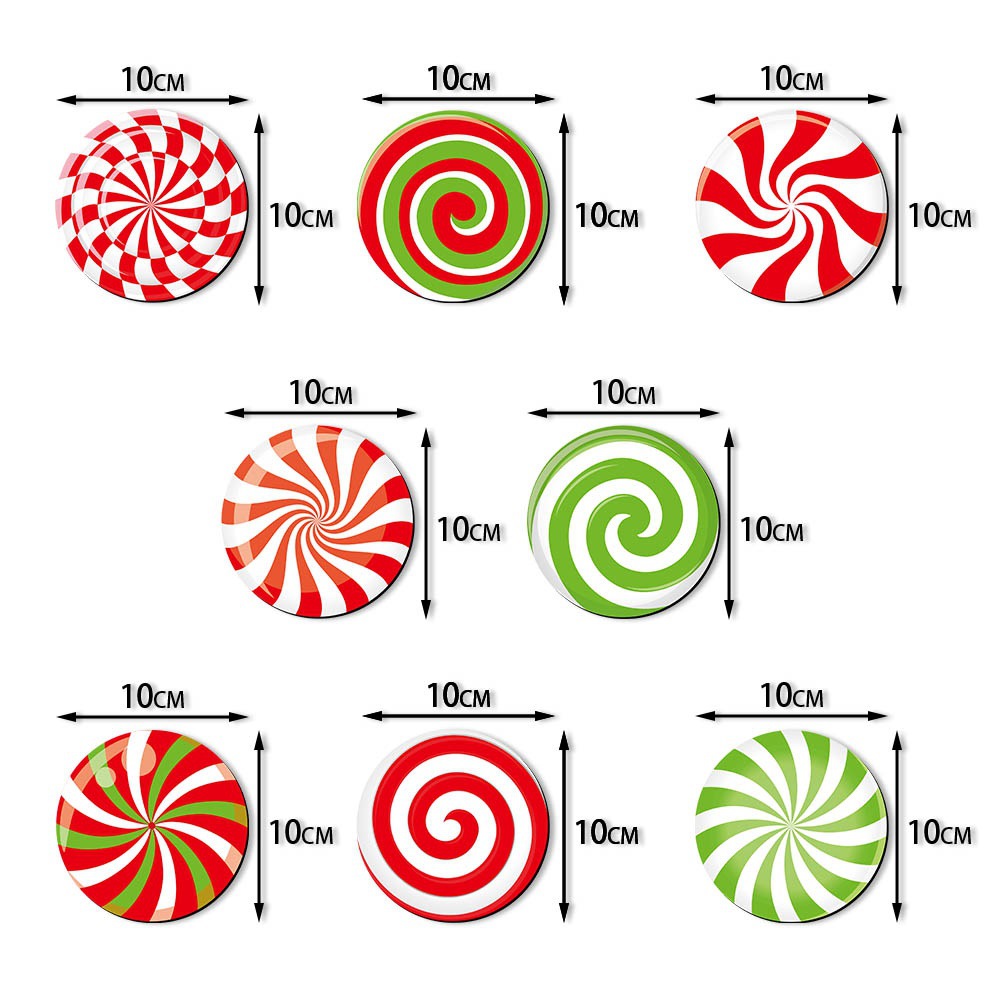 Europa y los Estados Unidos de la nueva decoración de fiesta de Navidad pegatinas magnéticas pegatinas de refrigerador atmósfera de Año Nuevo suministros de diseño pegatinas de coche de Navidad