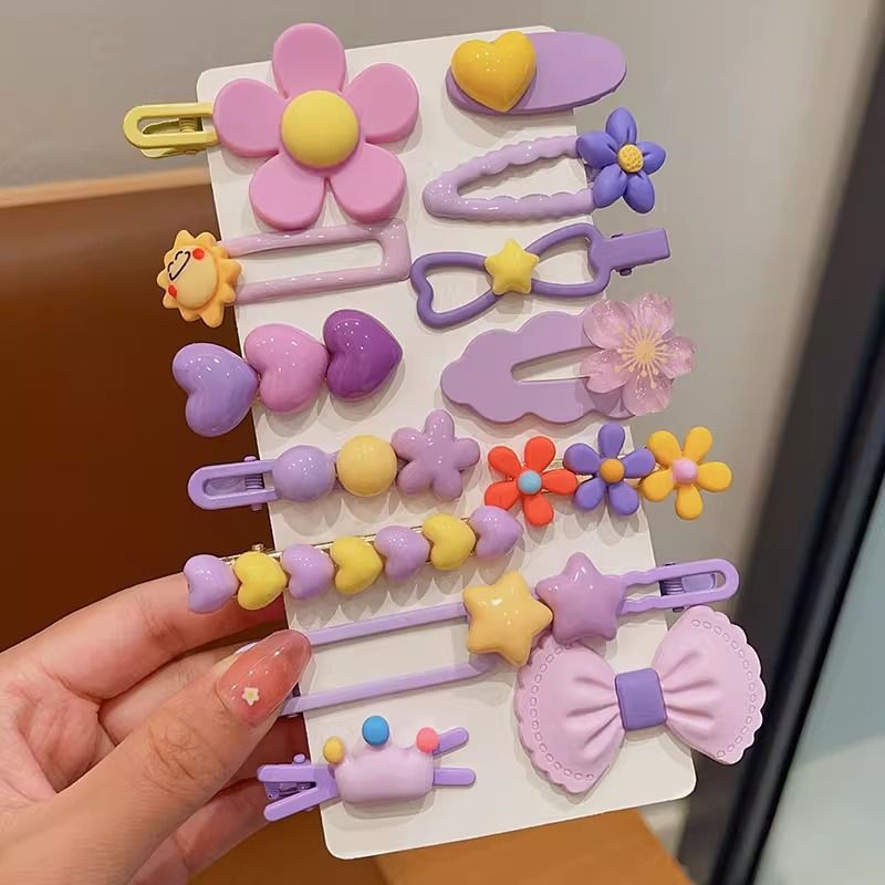 Horquilla de felpa de otoño e invierno clip de flequillo lateral para niños lindo color café horquilla de cabello roto tocado clip de pelo al por mayor