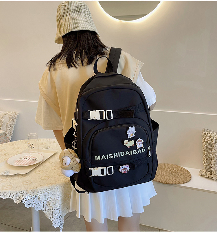 Nylon Cloth Large-capacity Korean Style Backpack Wholesale Nihaojewelry display picture 7
