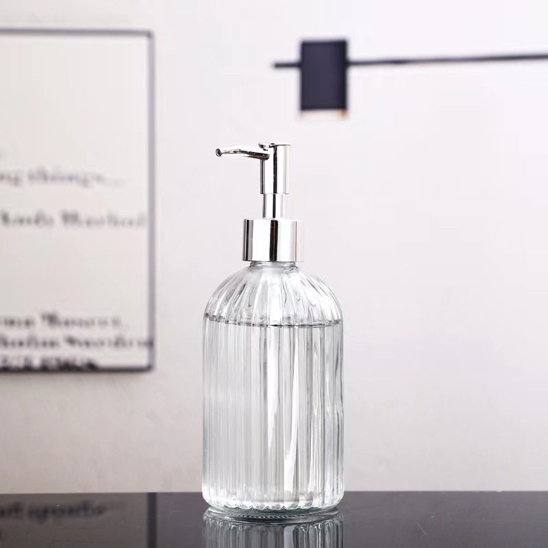Botellas de vidrio para jabón y champú