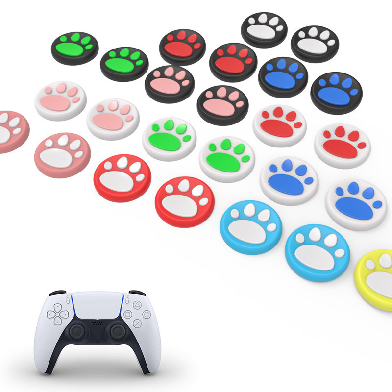 Ps5 Joystick Caps Ps4/Ps3 Cat Claw Anti-Slip Button Caps Ps5/X-One/X-Box Controller Silicone Protective Caps