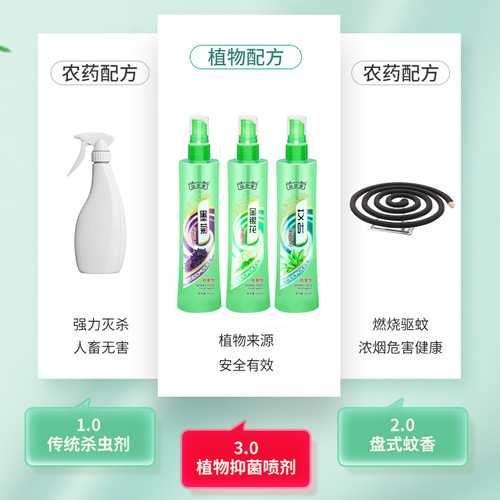 Anti-mosquito spray manufacturer wholesale honeysuckle flower dew water to remove prickly heat and prevent prickly heat, mugwort bezoar anti-mosquito water