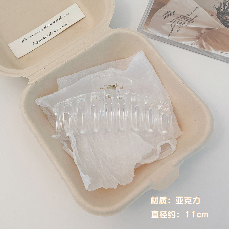 Leche marrón esmerilado pelo clip accesorios para el cabello de las mujeres de alto grado updo tiburón clip gran horquilla ins lindo horquilla al por mayor