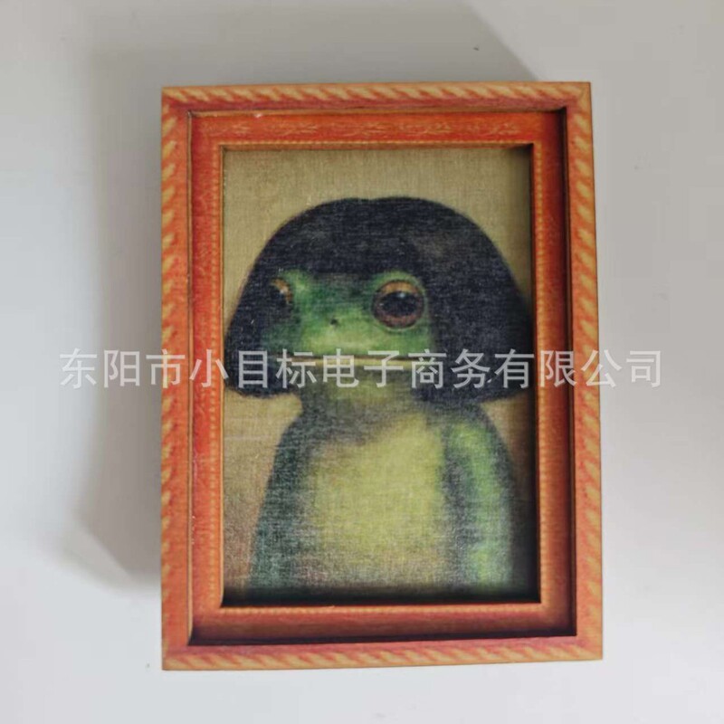Cross-Border Fridge Magnets with Funny Frog Print, Quirky Frog Mini Photo Frame Cross-Border Fridge Magnets with Funny Frog Print, Quirky Frog Mini Photo Frame