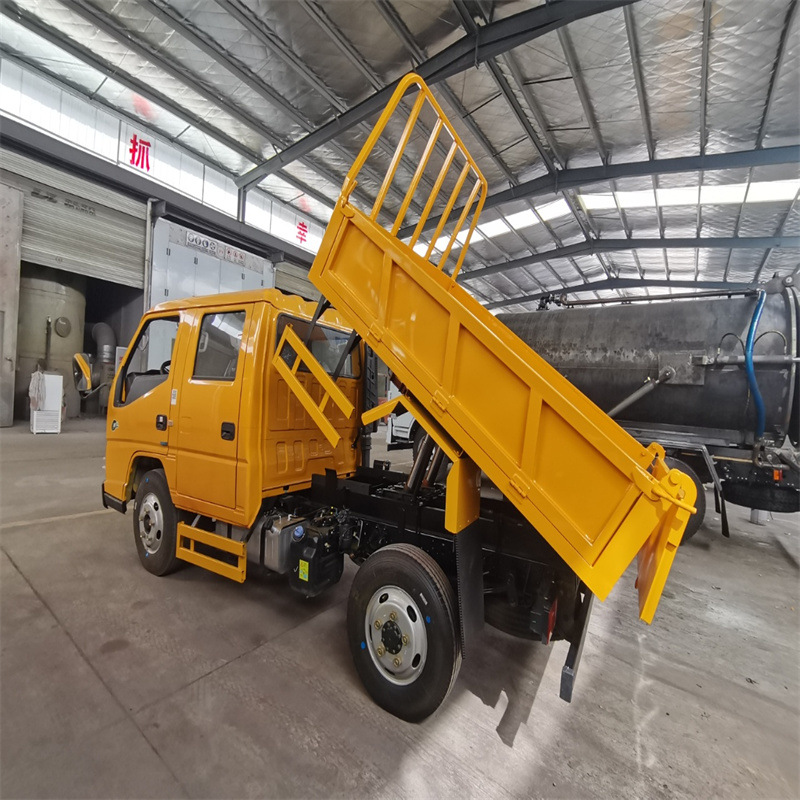 Jmc Double-Row Dump Truck, Dump Garbage Truck, Blue Plate Double-Row Truck, Carrying Truck, Package on the House