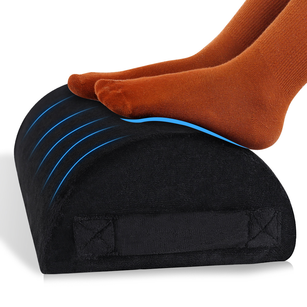 Explosiva transfronteriza Amazon footrest oficina almohadilla para los pies semicircular elevador almohadilla para los pies de esponja de alta elasticidad almohada para las piernas