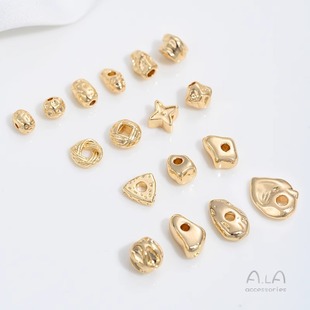 ����ɫ14K����Ҏ�tʯ�^�鮐�θ���ë��Ȧ���}�Y��Ƭdiy�Ʒ���