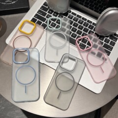 氷の霧の細い磁気の携帯の箱はリンゴの16promaxの簡単なサムスンのS25のマカロンレンズのファーウェイを適用します。