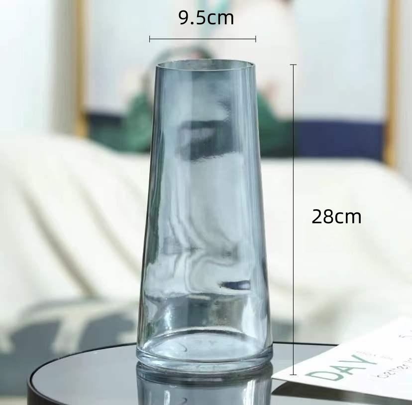 Nordic creativo Luz de lujo florero de cristal Hotel B & B decoración ins feng shui Rose Lily florero de alto sentido