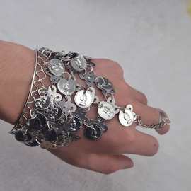 肚皮舞服装饰品手链印度舞民族演出配饰跳舞戒指手镯清仓处理