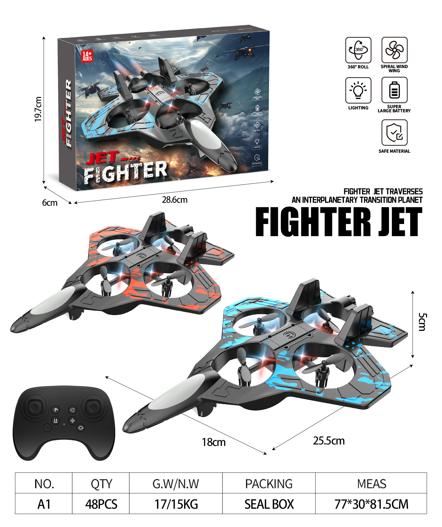 A1 foam remote control aircraft [blue]