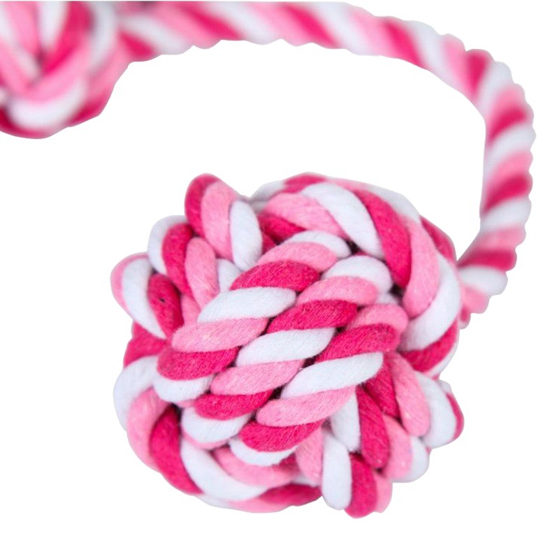 Cangnan fabricante de bolas de mano, juguetes de cuerda de algodón, juguetes para perros, juguetes para mascotas al por mayor, nudos de cuerda para mascotas, juguetes para mascotas para aliviar el aburrimiento