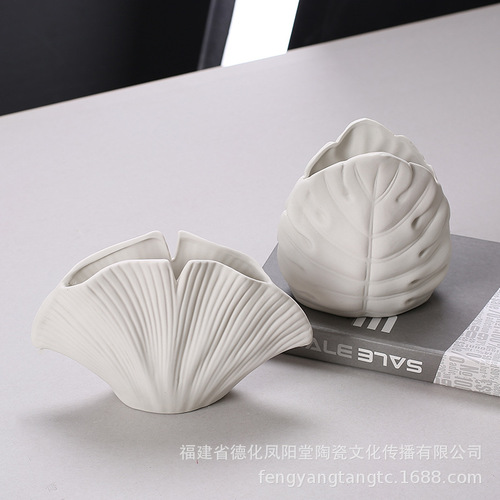 Nordic ins vase ceramic embryo ornaments living room home cabinet decoration B&B clothing store cross-border flower ware