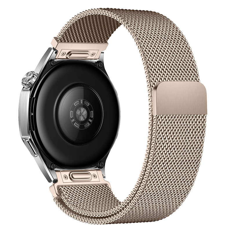 适用于华为watch5按压磁吸表带 按键米兰尼斯华为GT4/5 Pro手表带|undefined
