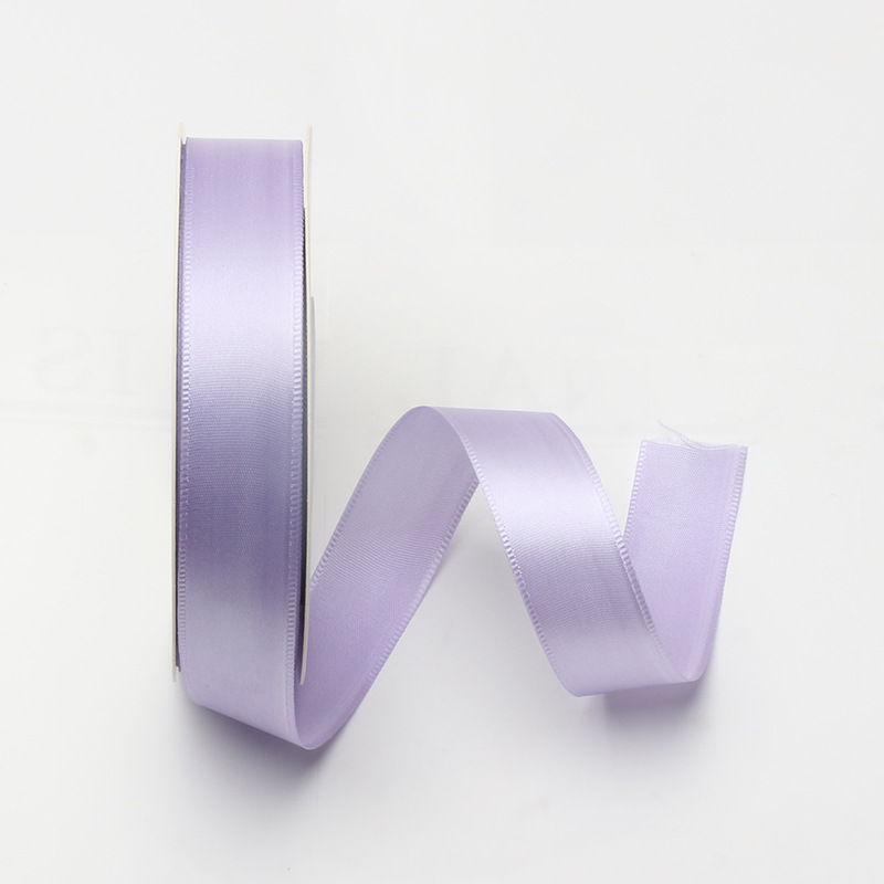 Cinta de color sólido 2,5 cm cinta de poliéster pastel de cumpleaños vendaje flor material de la tienda ramo de flores cinta de embalaje