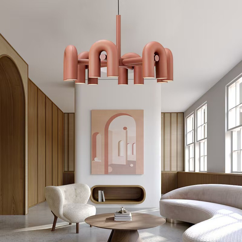 Cross-Border Designer U-Shaped Pipe Rotatable Dining Room Pendant Light with a High-End Feel, Decorative Ambient Light for Living Room, Bedroom, and Study Cross-Border Designer U-Shaped Pipe Rotatable Dining Room Pendant Light with a High-End Feel, Decorative Ambient Light for Living Room, Bedroom, and Study