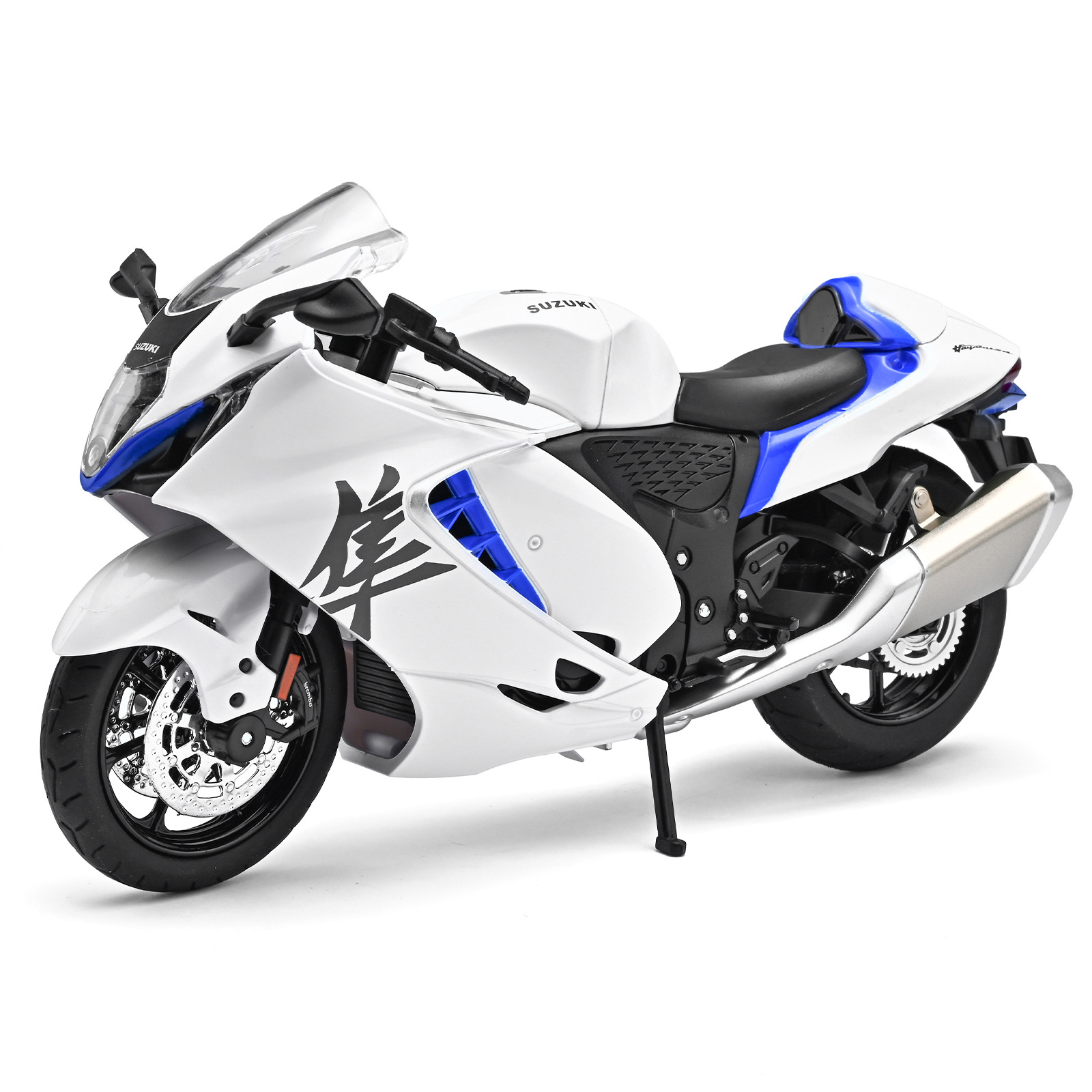 Modelo de motocicleta de aleación 1:12, motocicleta Chuanqi, simulación de amortiguador, dirección, coche de juguete para niños, caja ciega transfronteriza, dropshipping
