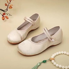 F 30820 Lavender One-Button Chinese Shoes �����廨��Ь