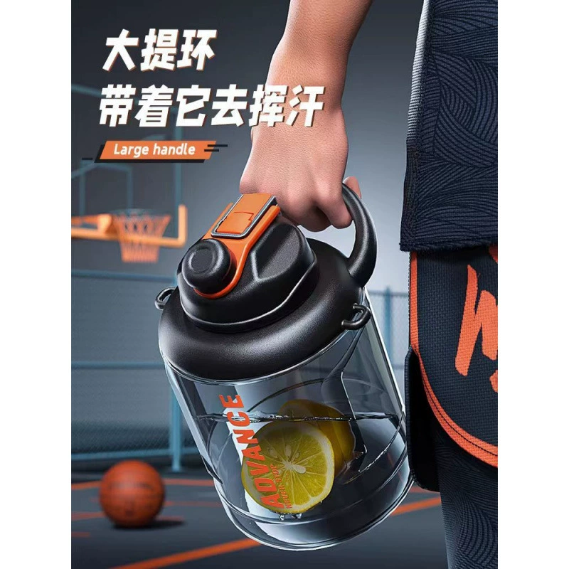 Capacious tea cup, teapot, plastic bag strap for men and women for gym