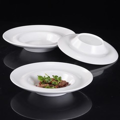 A5麦わら帽子皿メラミンufoパスタ皿円形深皿洋食スープ皿模造磁器レストラン冷冷菜皿商用