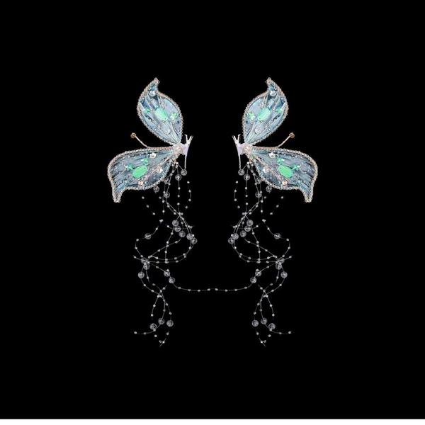 3# blue colorful pair