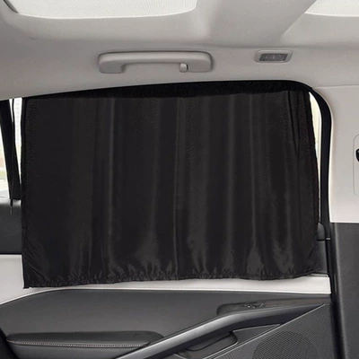 Oxford Cloth Car Privacy Curtain with Car curtains - black-cloth-curtain-4668cm-suction-cup-style-single-sheet