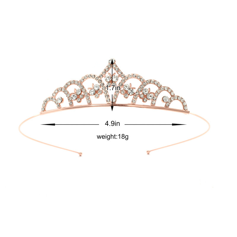 Diadema con Corona de Princesa Infantil de Metal Galvanizado para Cumpleaños y Fiestas image 32