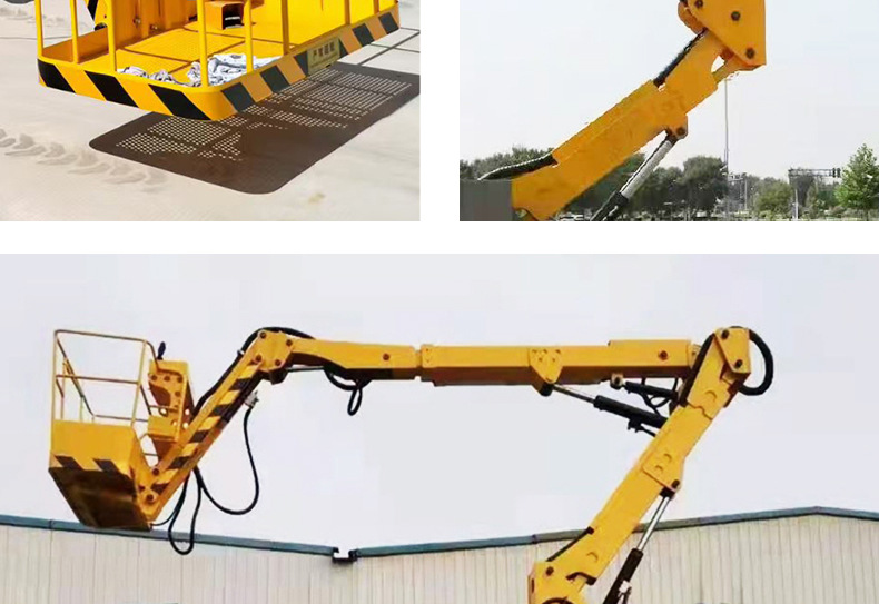Fully Self-Propelled Articulated Arm Lift for Outdoor Decoration, Ladder Climbing, Street Light Maintenance, and High-Altitude Work