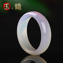 正品冰种玉髓手镯天然玛瑙翡翠手镯白月光荔枝冻镯子送妈妈母亲