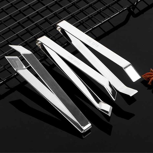 304 stainless steel oblique mouth clip kitchen multifunctional hair removal clip pig hair and goose feather fish bone clip 430 flat mouth clip