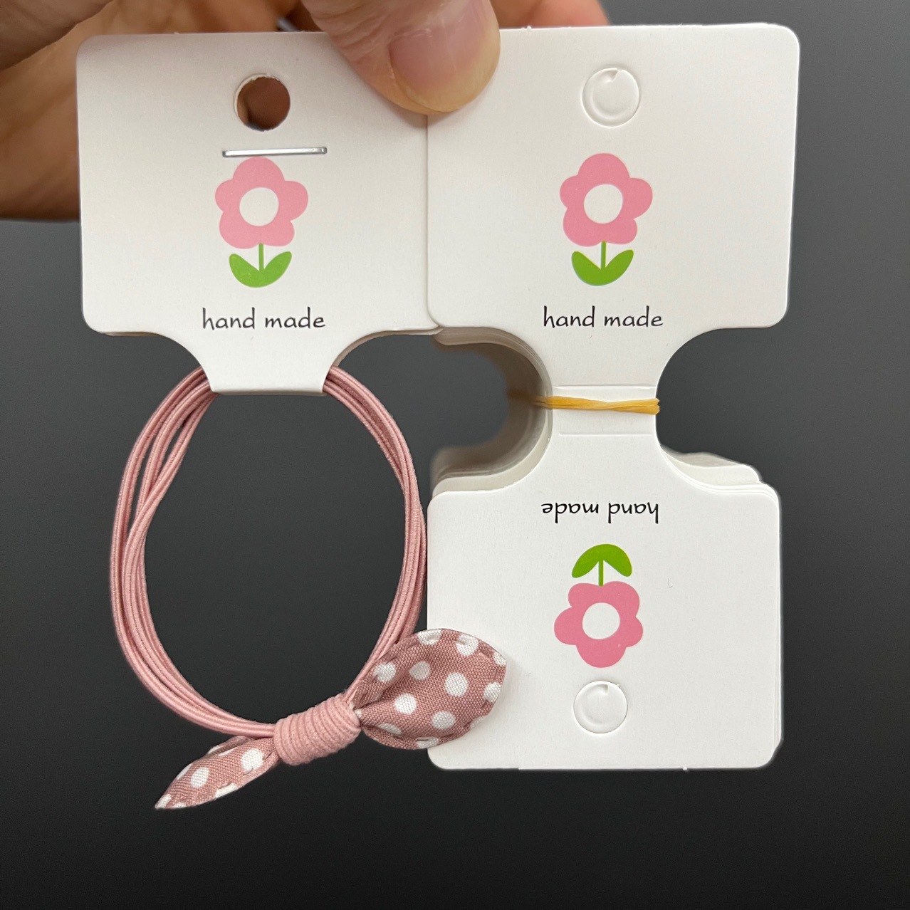 约1-200张小花长方形对折发饰品包装卡纸摆地摊吊牌卡片直播可用