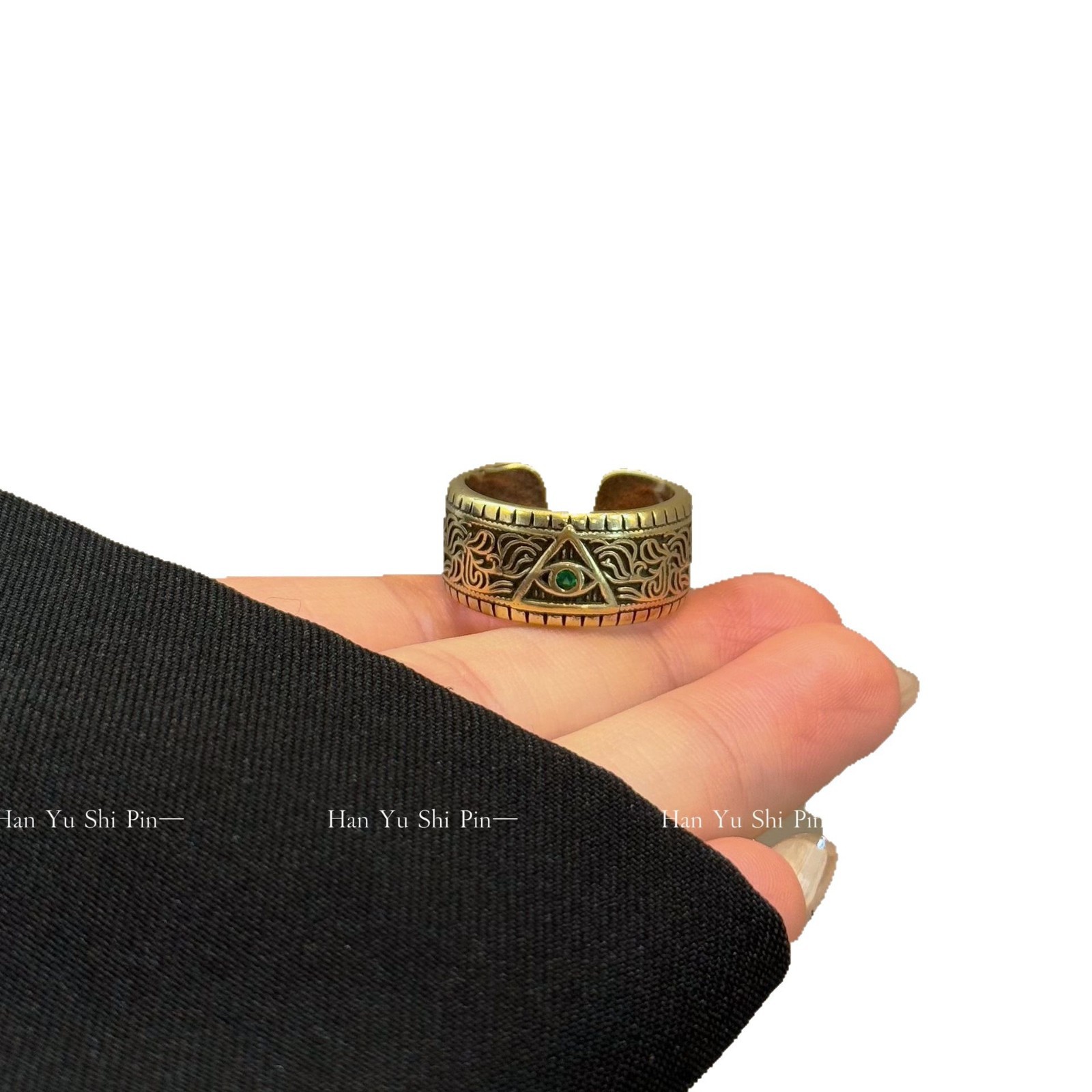 Vintage Herz Ring Mit Geometrischen Details Für Damen Modeschmuck_voghion.com