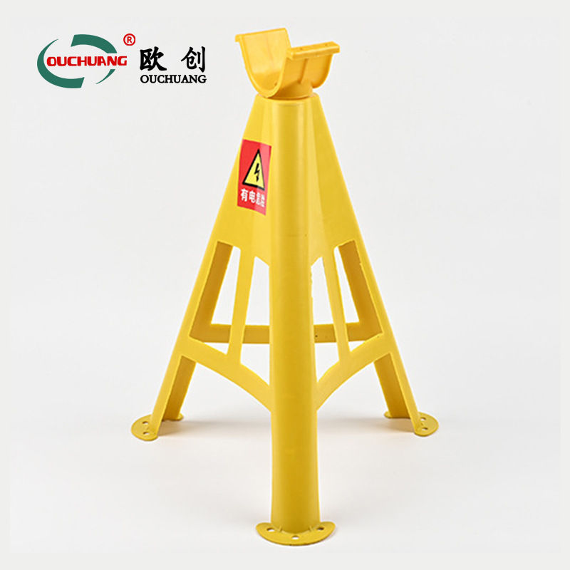 S弯挂钩电缆支架 三角脚架放线架电线托架地面电线工地缆线固定托