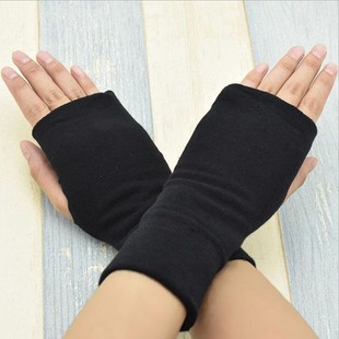 Anime Half-Finger Gloves and Hand Socks for Students, Men and Women, Autumn and Winter Warm Half-Finger Fingerless Gloves