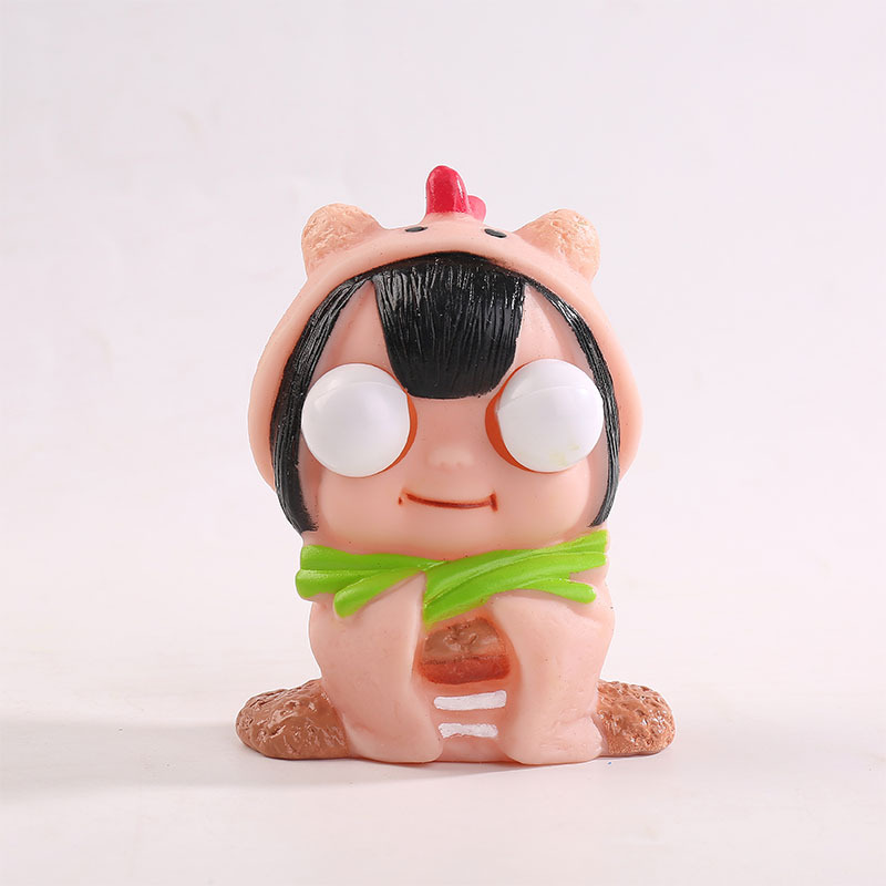 Transfronterizo caliente-venta llamativo gusano vegetal pellizco música descompresión juguete squeeze ojo-soplado creativo ventilación descompresión artefacto fábrica al por mayor