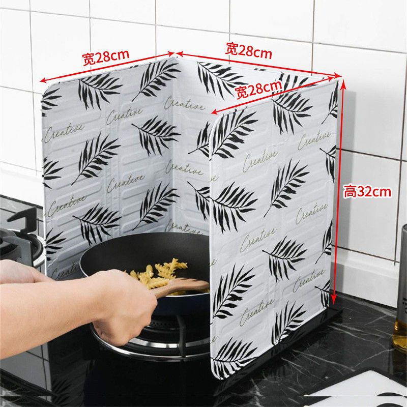 Kitchen Oil-Proof Baffle for Cooking, Anti-Splash Range Hood, Tin Foil Insulation, Oil-Proof Baffle, Gas Stove, High Temperature Resistance
