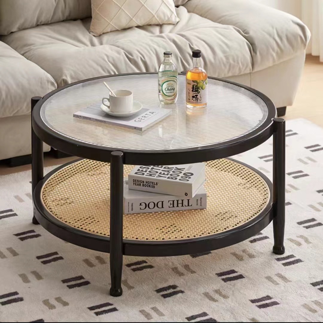 대형 원형 테이블(검은색)