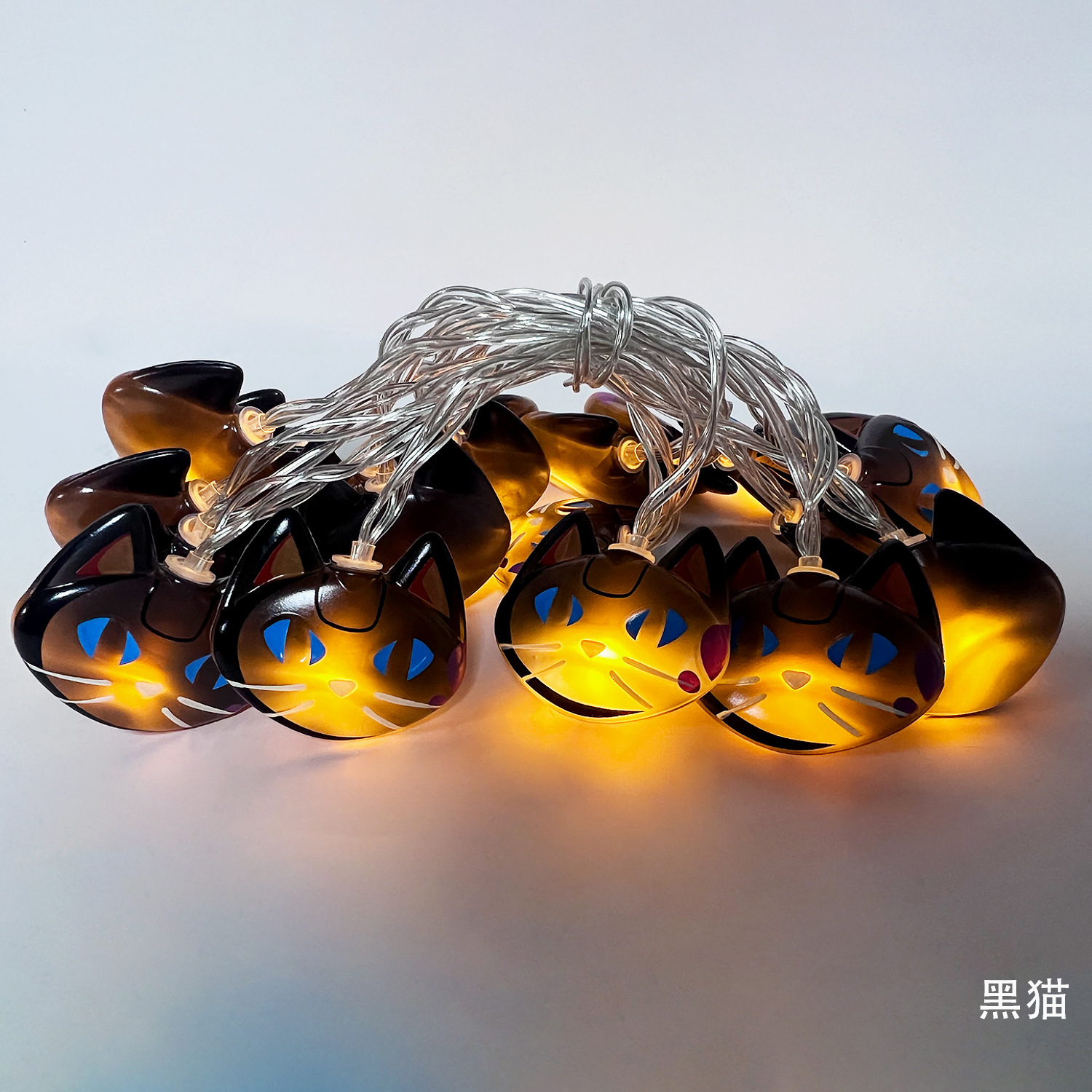 Guirnaldas de luces LED transfronterizas, guirnaldas de luces LED para Halloween, decoración exterior, luces LED de calabazas, luces decorativas para arreglos de escenas de Amazon.