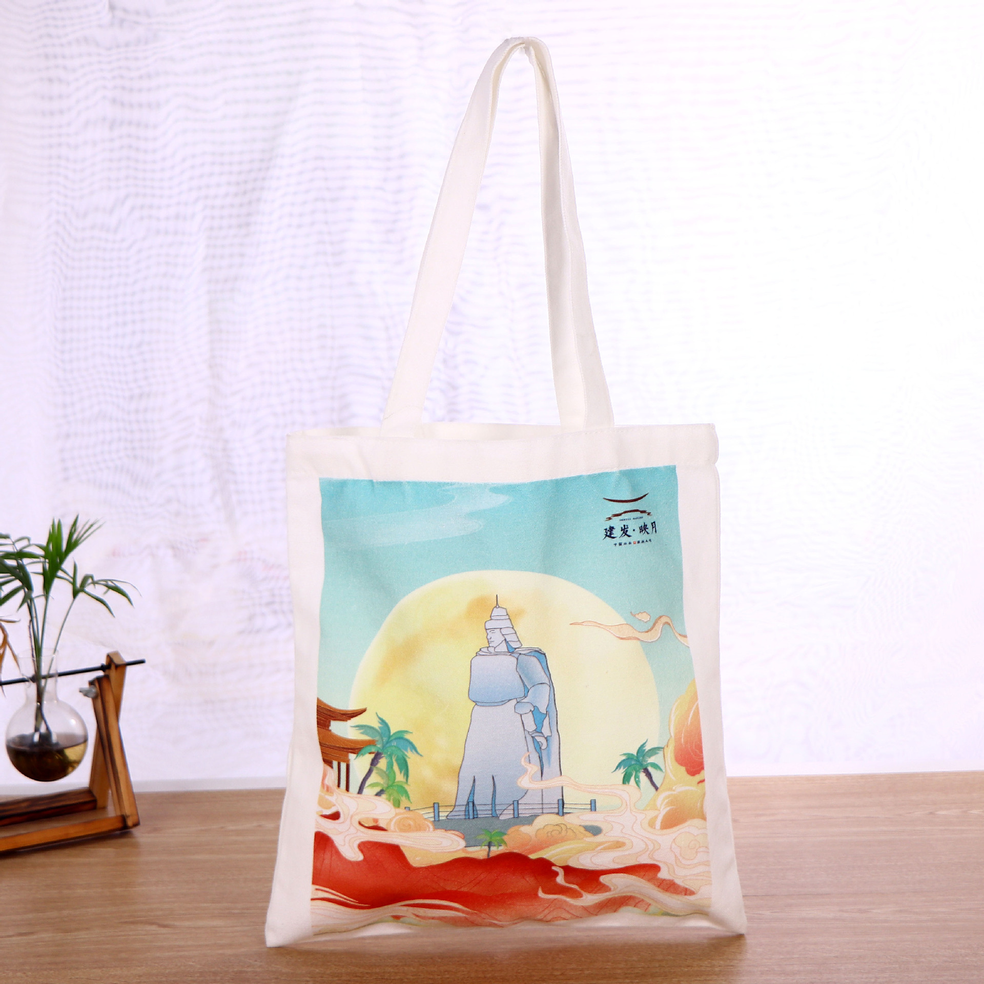 现货帆布手提袋子印logo印图案广告袋棉布包宣传手提袋单肩帆布袋