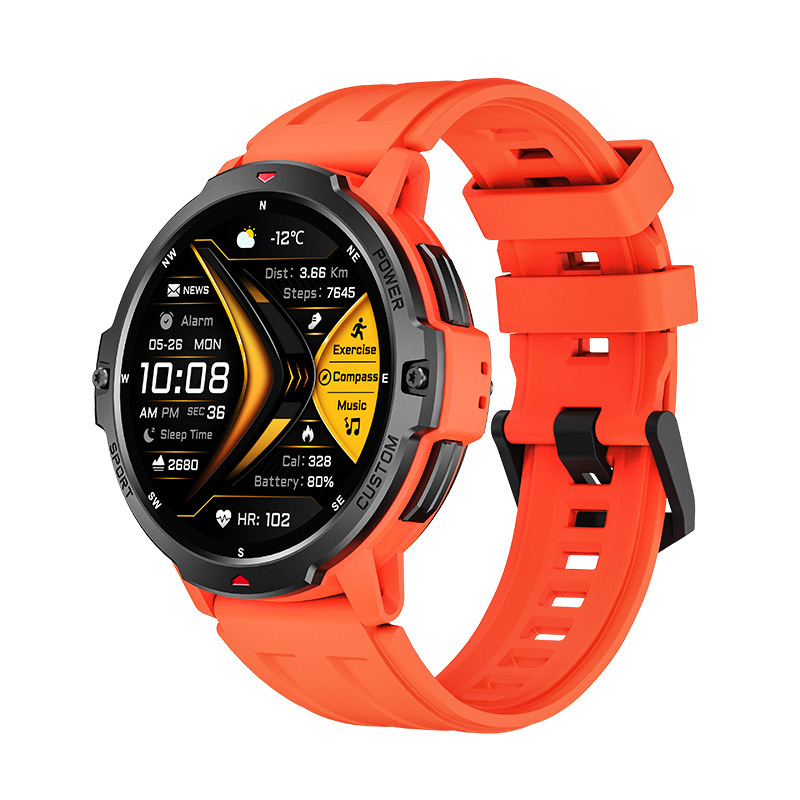 DaFit C31 Schwarze Smartwatch mit GPS, Höhenmessung, GNSS-Positionierung, Sechs-Achsen-Schwimmüberwachung und GOMORE-Algorithmus – Sporttechnologie-Zubehör_voghion.com