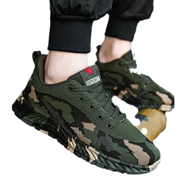 Camouflage winter sneakers for men and women outside climbing for…