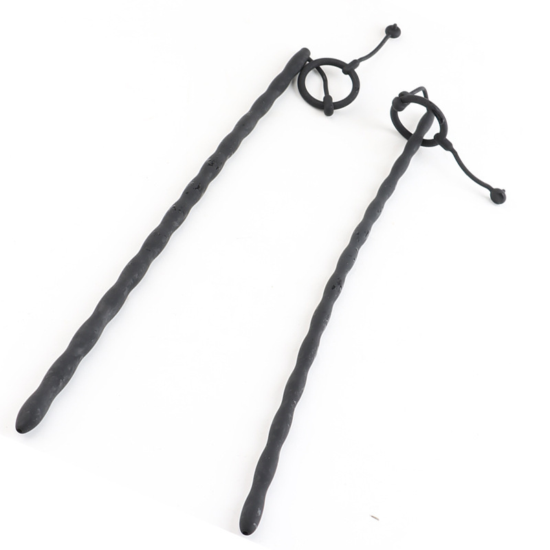 Extra-Long Hollow Silicone Urethral Sound, Ribbed Horse-Eye Rod, 35 cm — detail image 11