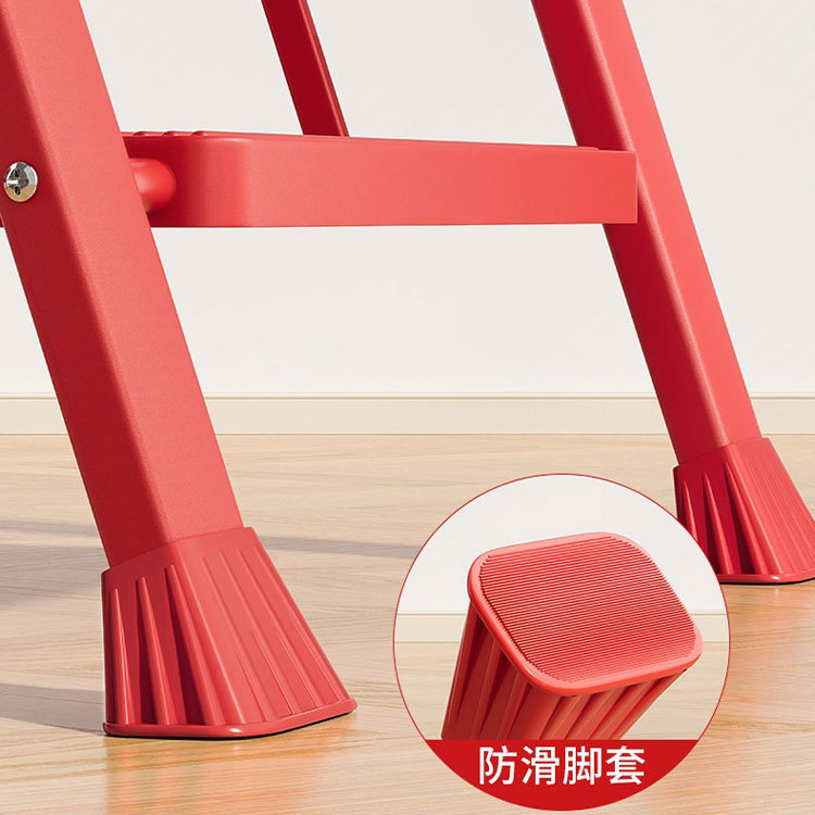 新築祝いヘリンボーンはしご家庭用折りたたみはしご厚みのあるペダルステップはしごフラワースタンド屋内ポータブル伸縮はしご|undefined