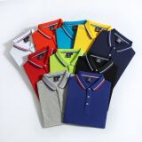 Летняя футболка polo для работы, короткий рукав, делается под заказ, с печатью вашего логотипа, с вышивкой