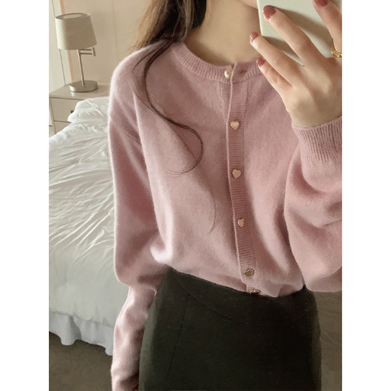 Fuchsia autumn cardigan