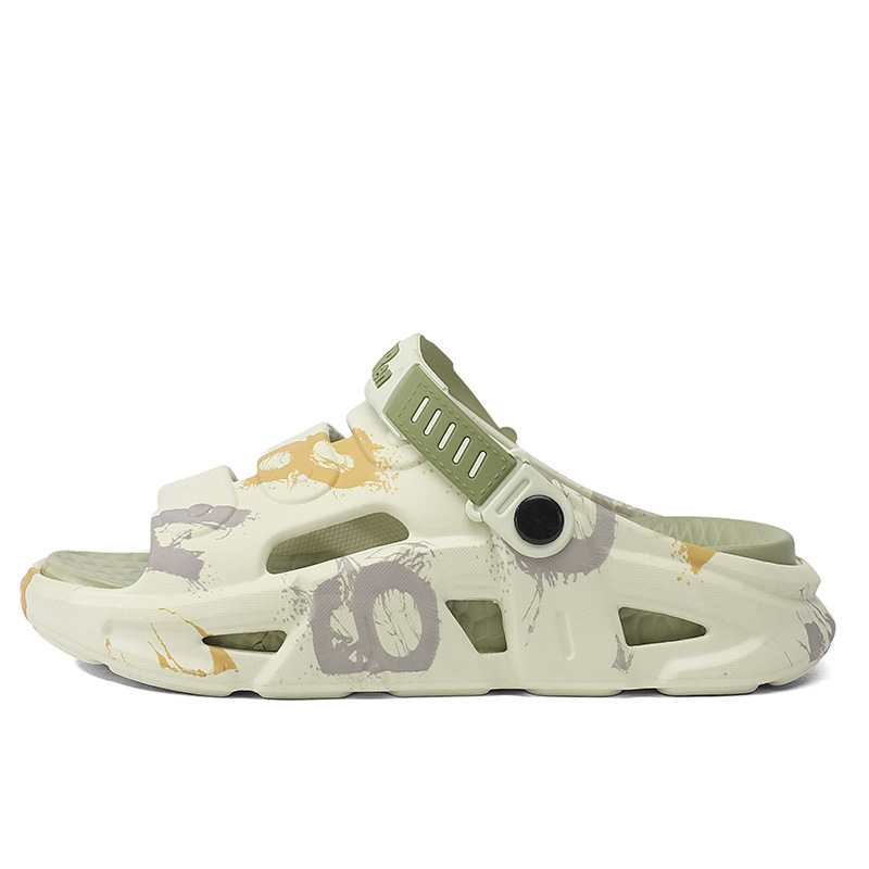 Zapatillas transfronterizas de talla grande para hombres, estilo nuevo de verano, tendencia de uso exterior, sandalias de playa antideslizantes de suela gruesa, deportes al aire libre