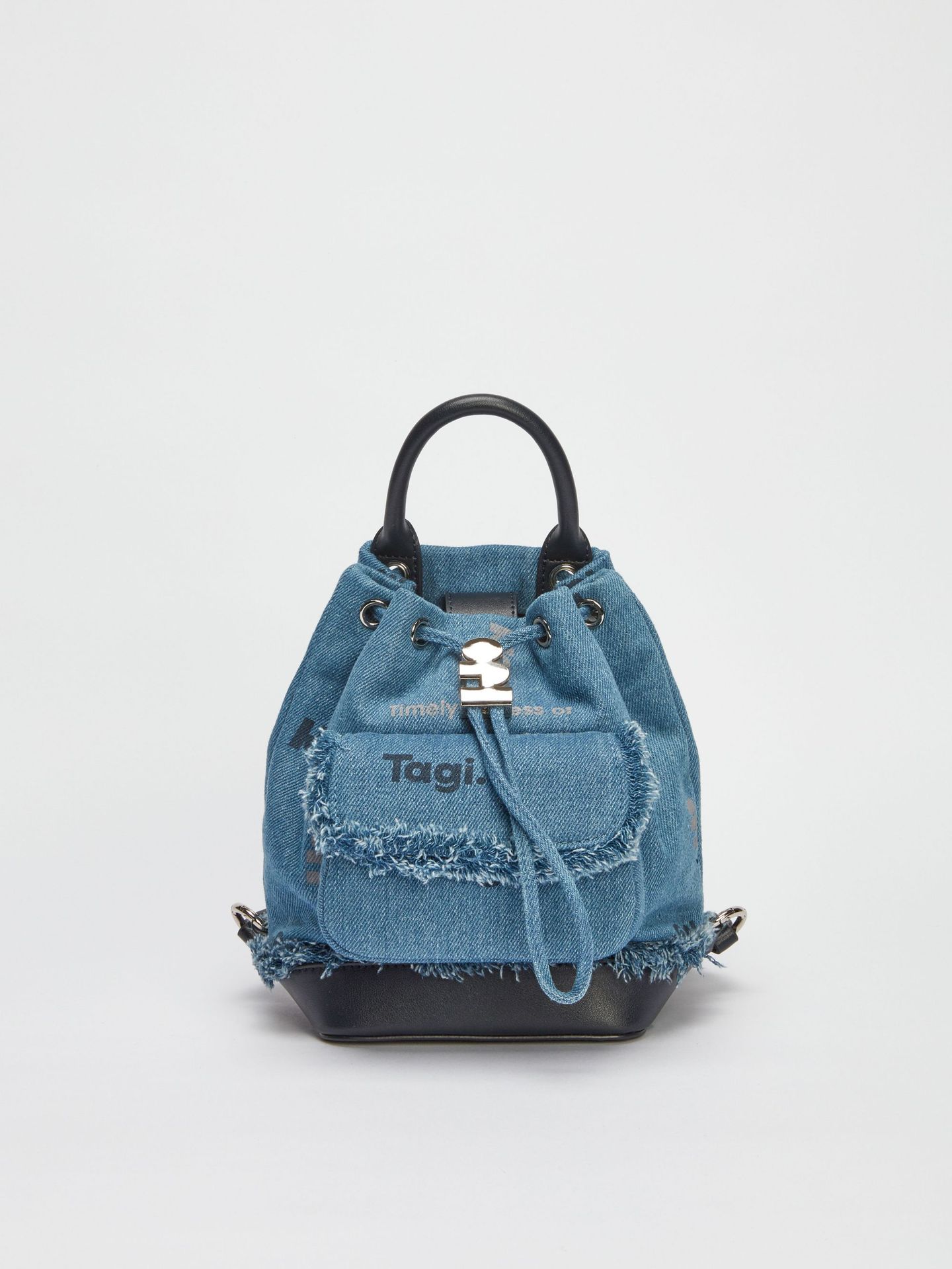 Tagi.mini pintor bolsos de hombro tejidos a mano correas de hombro con bolsillo de viaje cubos de extracción de cuerda bolsos de boca