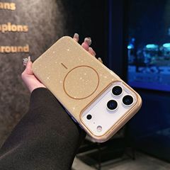 适用iPhone17PROMAX星空闪粉细圈磁吸手机壳苹果16高级感保护套15