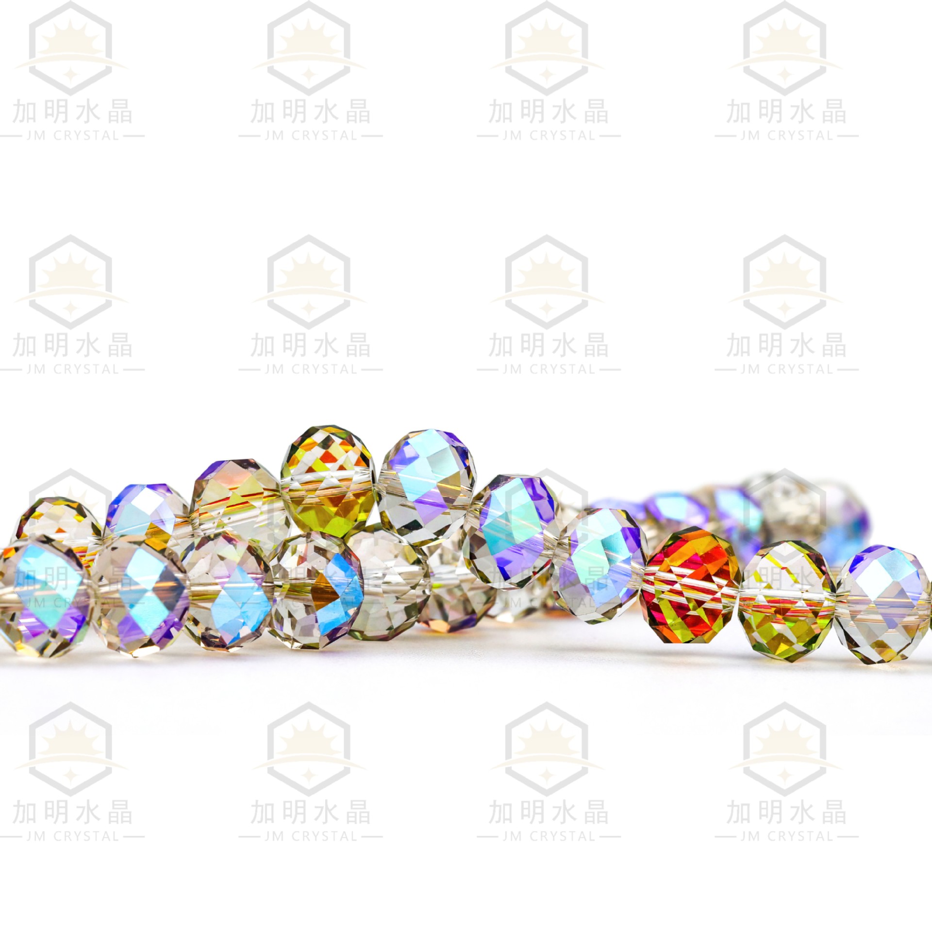 2 / 3 / 4 / 6 / 8 / 10MM imitación de Swarovski K9 buca austriaca ábaco de perforación de cristal de cristal image 17